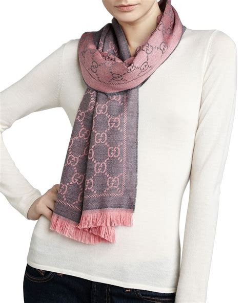 gucci pattern scarf|gucci scarf female.